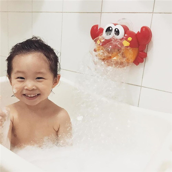 JUXU Bubble Crabs Baby Bath Toy Baby Bath Toy Bubble Machine Big Frogs Automatic Bubble Maker Blower Music Bath Toy for Baby