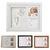 4 Colors Cute Baby Photo Frame 3D DIY Footprint Handprint Inkpad Wooden Photo Frame Home Decoration Baby Growth Ceremony Gift