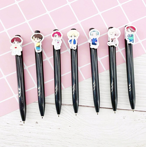 35pcs/lot free shipping house of bts idol cartoon gel pen