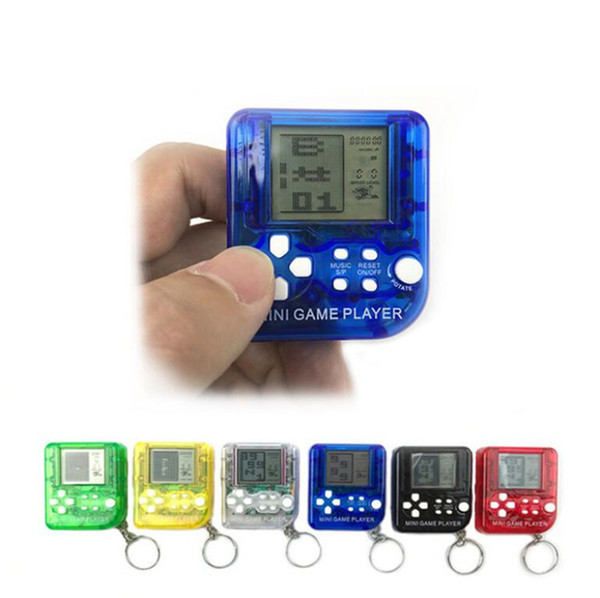 Retro Classic Mini Handheld Game Player Sliding Tetris Game Console Multicolor LCD Players Kids Toys Educational Electronic Toys A10902