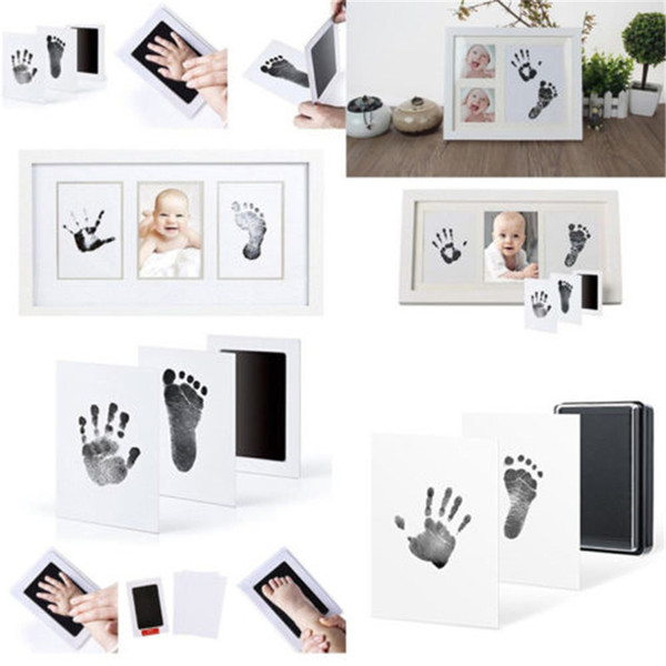 Hot Newborn Baby Souvenirs Inkless Wipe Baby Kit-Hand Foot Print Keepsake Footprint Handprint Hand Footprint Makers New Arrival