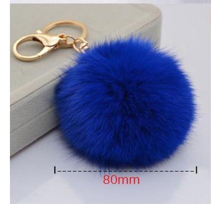 Fake Fur Rabbit Ball Keychain Soft Fur Ball Lovely Gold Metal Key Chains Ball Pom Poms Plush Keychain Car Key ring Bag Earrings Accessories