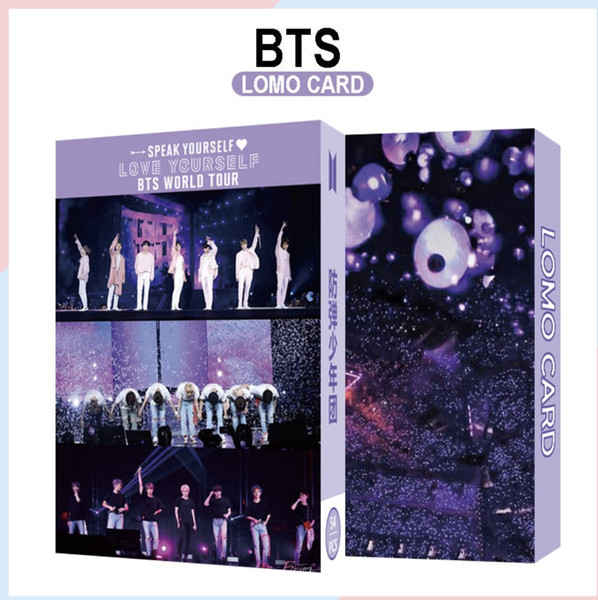 10boxes/lot BTS word LOMO card free shipping