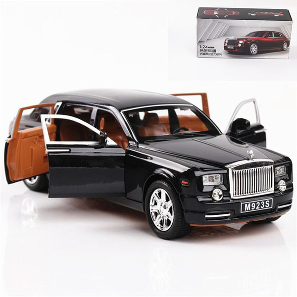 1:24 Excellent Quality Rolls-royce Phantom Metal Alloy Diecasts & Toy Vehicles Car Model Toys For Children J190525