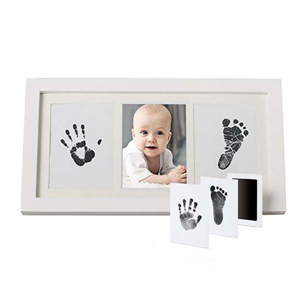 2pcs Newborn Baby Handprint Footprint Pad Safe Clean Non-Toxic Clean Touch Ink Pad Photo Easy Use Operate Hand Foot Print W2