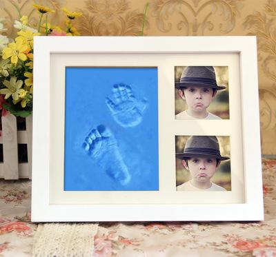 Non-Toxic Baby Handprint Footprint Imprint Kit Baby Souvenirs Casting Newborn Footprint Ink Pad Infant Clay Toy Gifts Keepsakes