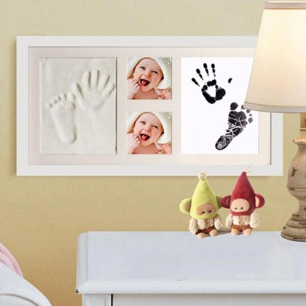 Baby Hand and Foot Printing Ink Printing Mud + Photo Frame + Suit Baby Hand and Foot Growth Memorial Gift