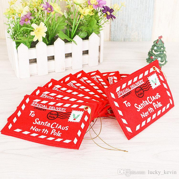 2017 Christmas decorations Christmas tree widget Christmas non-woven envelope The bag can put candy Xmas CARDS free shipping