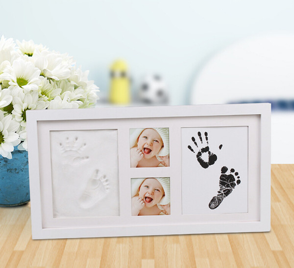 DHL 3D Keepsakes Baby Casting Kit Handprint Foot mud ink hand print mud sets of hands and feet infant personalized gift souvenirs Keepsakes