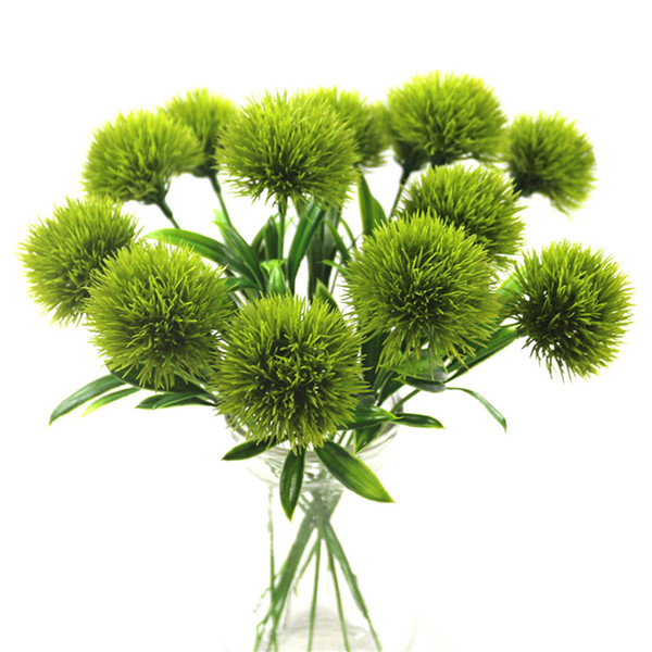 single stem dandelion Artificial flowers dandelion Plastic Flower Wedding decorations length about 25cm Table Centerpieces MMA1826