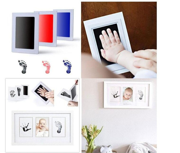 Baby Care Non-Toxic Baby Handprint Footprint Imprint Kit Baby Souvenirs Casting Newborn Footprint Ink Pad Infant Clay Toy Gifts