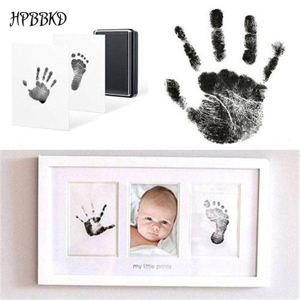 HPBBKD Baby Handprint Footprint Non-Toxic Newborn Imprint Hand Inkpad Watermark Infant Souvenirs Casting Clay Toys Gift PJ-015