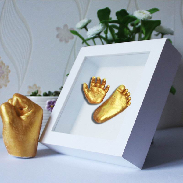 Gifts Keepsakes Handprints Footprints Baby Hands Amp Foot 3D DIY Plaster Casting Mini Kit Kids Gifts