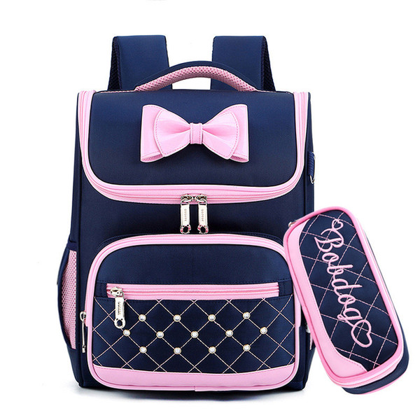 Cute Bow Princess Backpack School Backpacks For Girls Kids Satchel School Bags For Kindergarten Mochila Escolar Rucksacks J190427 J190427