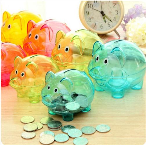 2018 New Cute Plastic Piggy Bank Coin Money Cash Collectible Saving Box Pig Toy Kids