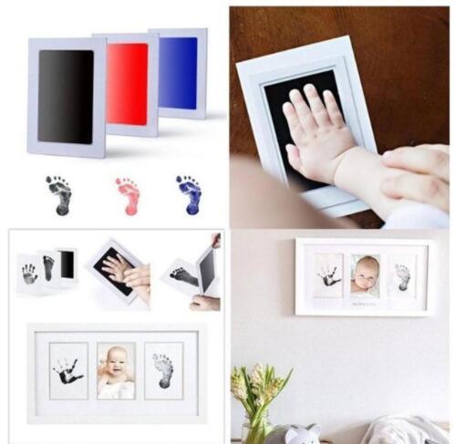 Photo Frame Kit Newborn Baby Handprint and Footprint with Clean Touch Ink Pad -child Hand Inkpad hand-foot stamp pad KKA5716