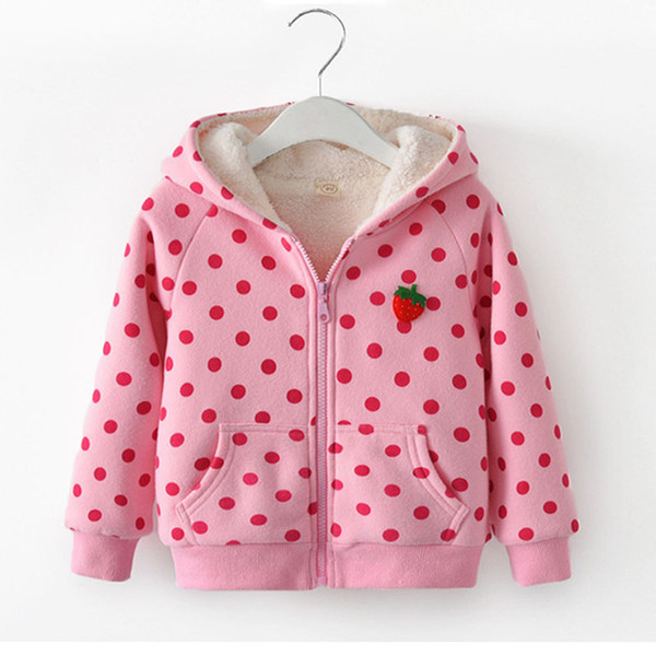BibiCola baby girls winter clothes children cartoon tops jacket girls warm outfits kids Plus velvet sweatshirts hoodies outwear