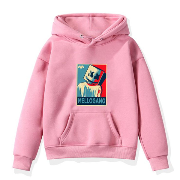 Marshmallow Hoodie Kids Girl Pullover T-shirt Spring Autumn Sweatshirt Hoodie for Children Fashion Marshmello Tracksuit Top