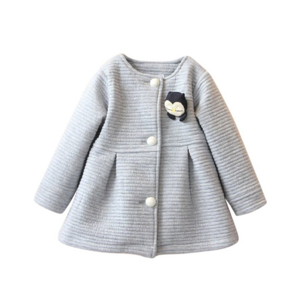 Children Jackets Spring Autumn Baby Little Single Breasted Child Coat Girl Outerwear Jackets Girls Bow Girl Clothes 2018