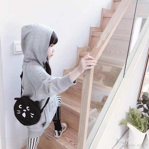 Sports Hoodies 2019 kids long sleeve sweatshirt dress spring autumn girls fashion brand clothing outwear cotton4T--12T