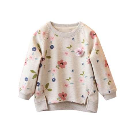 Fashion Baby Girls Floral Sweatshirts Toddler Kids Sweater Long Sleeve Winter Tops T-Shirt Blouses Cotton Hoodies #IL5