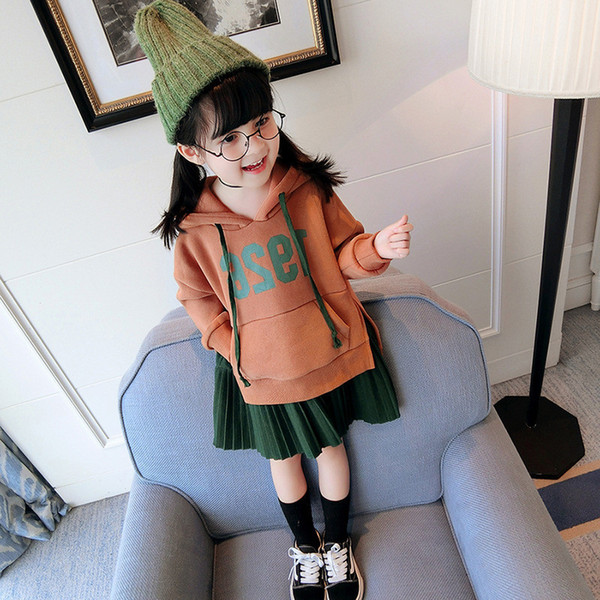 Mihkalev kids autumn dress 2019 baby girl fleece princess dresses for children thicken hoodies clothes litter girls sweatshirts T200306