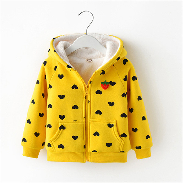baby girls clothing infant hooded outwear clothes children cartoon sweatshirts baby spring autumn winter warm jacket