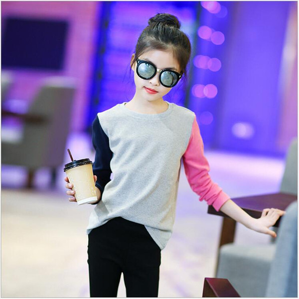 Children Sweatshirts Spring Autumn Baby Girls Cotton Pullovers Handsome Long Sleeve Top Kids T-shirts Clothing High Quality