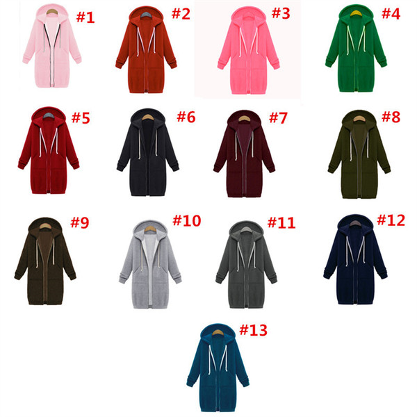 Women Hoodies Winter Soft Long Sleeve Sweater Turtleneck Zipper Hoodie Pocket New Hot Style Coat Warm Clothes