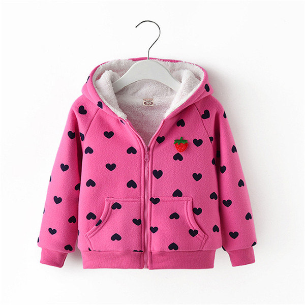 Bibicola girls winter warm sweatshirts children cotton thicken rabbit ear hoodies for girls kids autumn girls clothes coats
