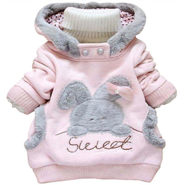Children Cartoon Cap Jacket Children Cotton Padded Clothes Pure Cotton Sweater Pure Rabbit Sanitary Clothes Long Sleeves 4