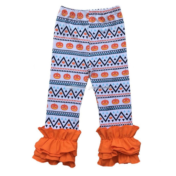 Halloween Christmas girls stripe ruffle pants Baby Warmer Leggings Tights kids Fashion Leggings Trousers cotton Pants 28 colors