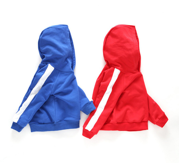 baby girls boys hoodies long sleeve Sweatshirts pink red hoody solid kids tops pocket clothing hooded new fashion dropship