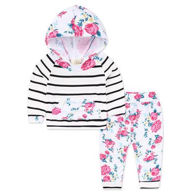 12 Styles Newborn INS Fashion Baby Suit Toddler Boy And Girls Clothing Sets Flower Striped Outfits Set Boutique Kids Clothes Z11 Free DHL