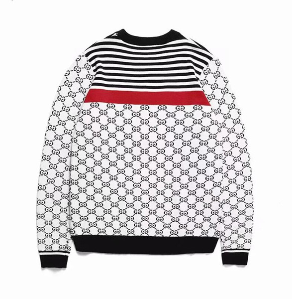 spring new women s round neck coloring jacquard long sleeves slim knitted pullovers checked blouses women's wear05