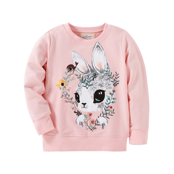 Hoodie For Girls Baby Sweatshirt With Animal Applique 2018 Autumn Winter Kids Clothes Children Sweatshirts For Girls 2-7T