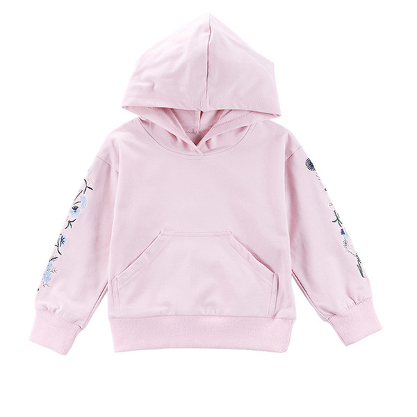 4-11Y School Girls Hoodies Autumn Fall Fashion Girls Sweatshirt Hooded Casual Kids Clothes