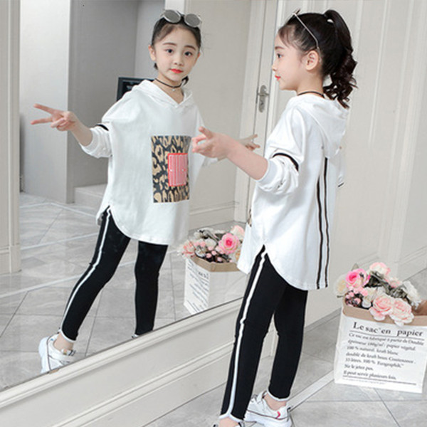 Boutique kids clothing Autumn spring girls set long sleeve tops +pants 2pieces tracksuit Children clothes outfit tracksuit V191109