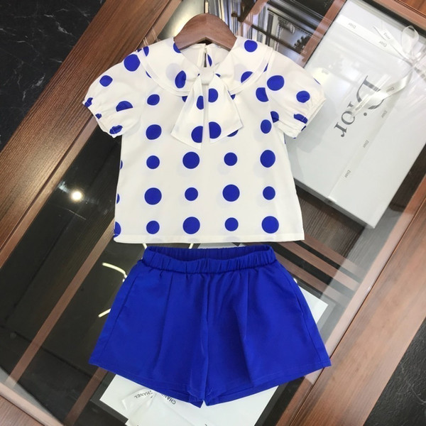 Children's wear girl baby coat Young child shorts 2019 new products Comfortable lovely Wholesale prices Blue spotor