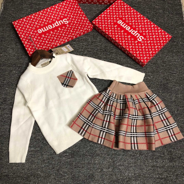 Girls sets 2pcs high quality WSJ002 tops +dress #110251 whatsyan01