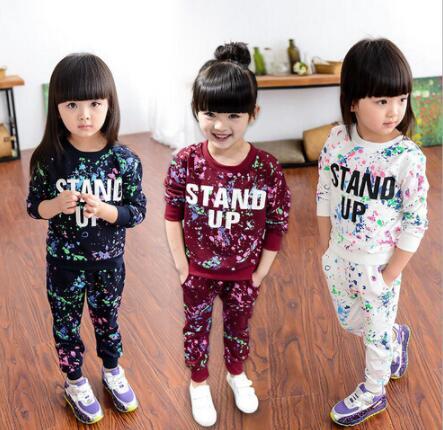2pc Toddler Baby boy and girl Clothes T Shirt+Pants Kids Sportswear Clothes Children clothing autumn kids designer clothes kids