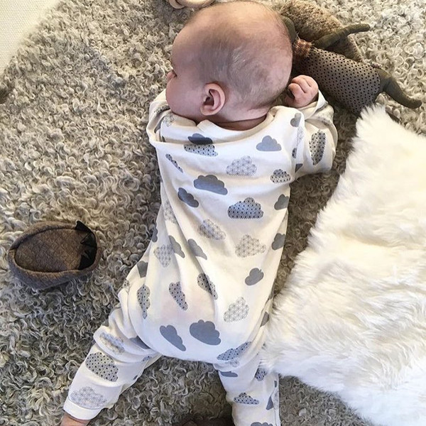 Baby onesies spring long sleeves cloud baby clothes romper baby clothes ins explosions newborn clothes