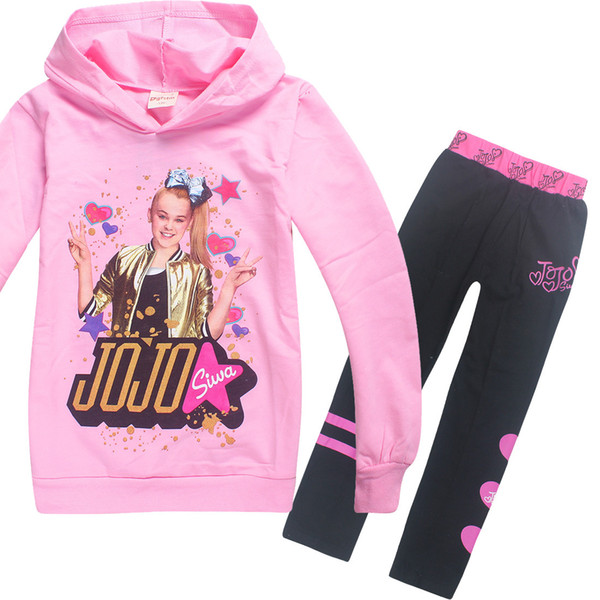 Spring Autumn JOJO SIWA Girl Clothing Sets Children tracksuits for Girls Clothes Hoodies Sweatshirt + Pants Kids Sport Suits