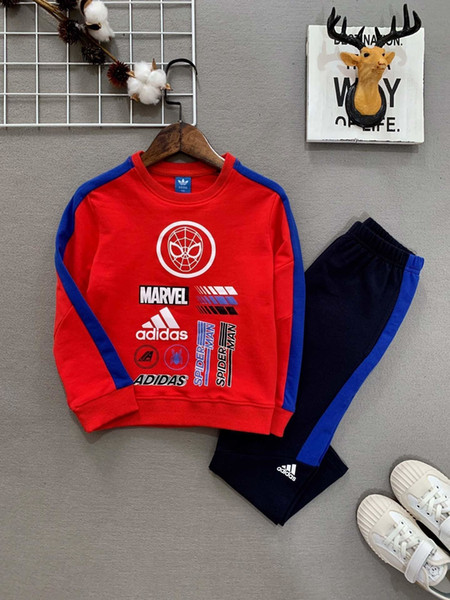 baby 2019 Girls brand tracksuit Hot Sell fashion Autumn winter Loose hoodie pants coat baby girl clothes kids tracksuit set boys leggings 95
