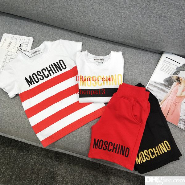 2019 the New summer kids clothing set comfortable breathable high grade Smooth international Striped style