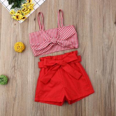 2019 new Kids Girls Clothes Set Babies Girl Summer Clothing Striped pants suit waist bodysuit Outfits Sets