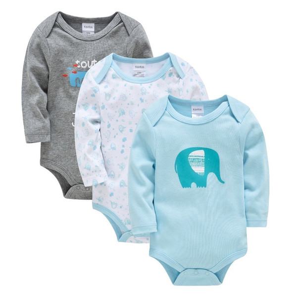 Kavkas Boy Clothes Bodys Winter Baby Romper Newborn Wear Long Sleeve Jumpsuit Q190520