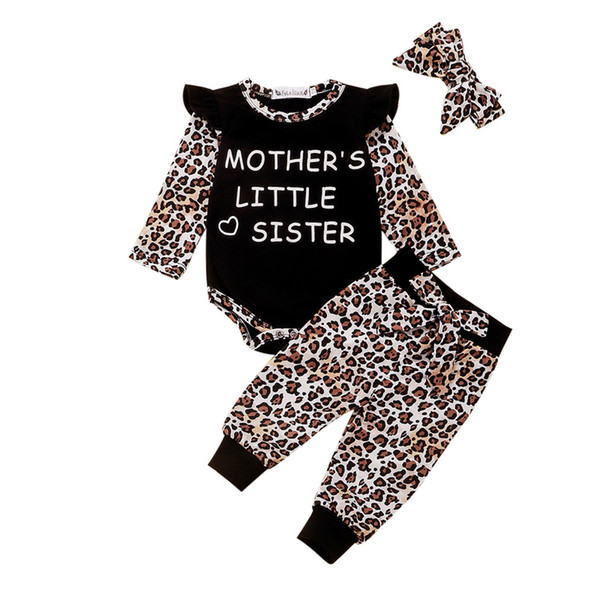 Kids Girls Printed Suits Toddler Baby Cartoon Letter Outfits Kids Designer Clothes Girls Floral Casual Pants Headband Three-piece Suit 06