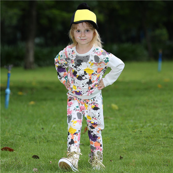 Pettigirl New Girls Fall Clothing Sets With Top And Pants Camouflage Pattern Baby Cotton Outfits For Kids Clothes CS80727-20C