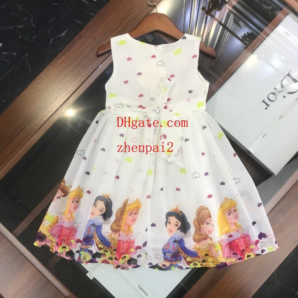 Girls dress flower Kids clothing Summer fashion sleeveless Vest embroidery flower Tutu princess Party dress toddler clothes mo-m7
